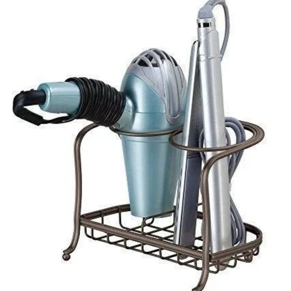 mDesign Free-Standing Hair Styling Tool Holder Organizer Rose Gold NEW